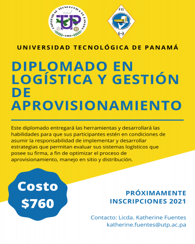 Afiche de Diplomado en Logística y Gestión de Aprovisionamiento