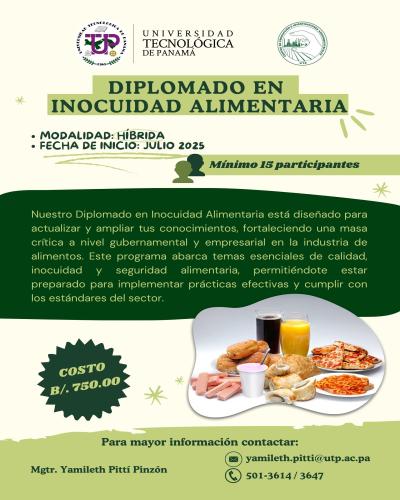 Diplomado en Inocuidad Alimentaria