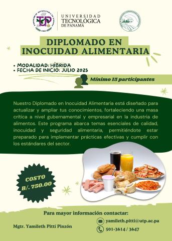 Diplomado en Inocuidad Alimentaria